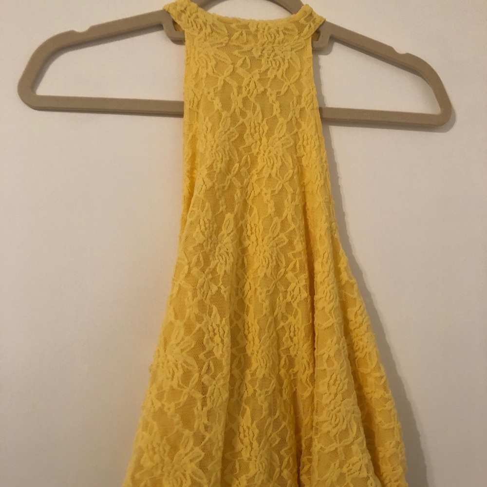 Kimchi Blue Yellow Lace Tank